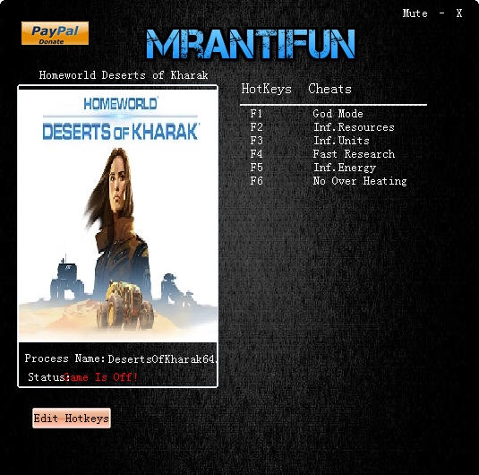 家园卡拉克沙漠六项修改器 v2.3