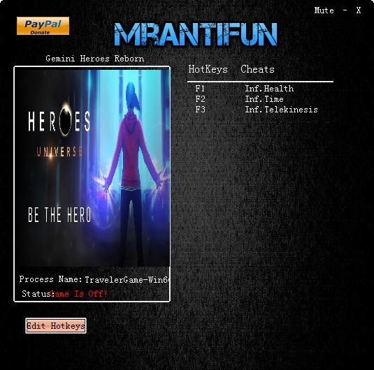 超能英雄重生之双子三项修改器 v3.5