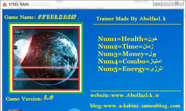 钢铁之雨五项修改器 LIRWv1.5