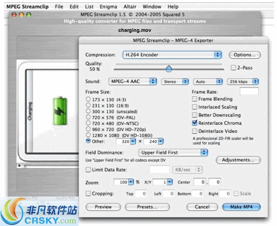 MPEG Streamclip v1.7