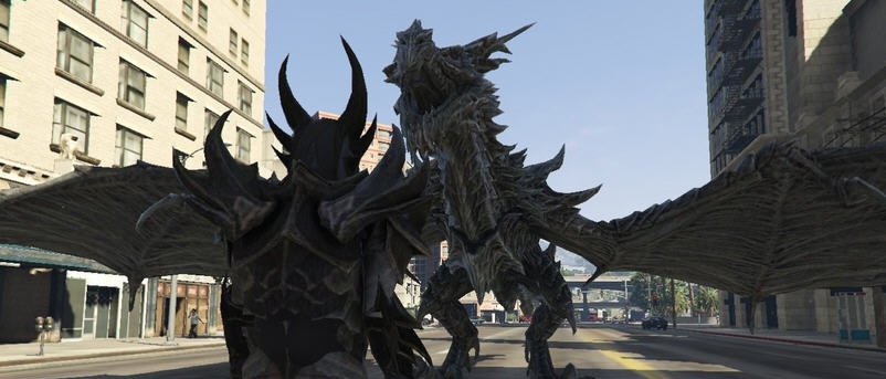 GTA5上古卷轴奥杜因龙MOD v2.6