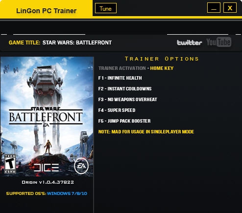 星球大战前线五项修改器 閸忋劎澧梫1.4