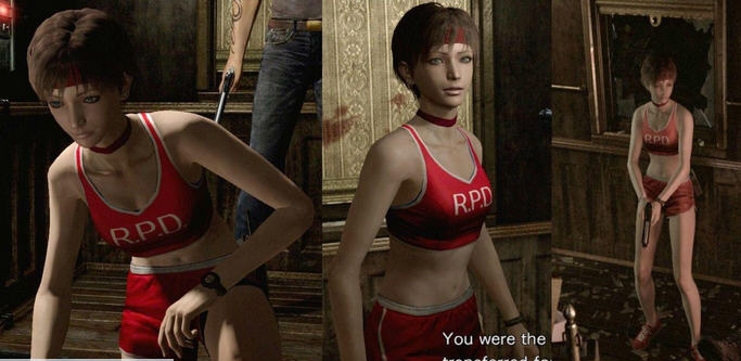 生化危机0高清重制版瑞贝卡红色运动装MOD v2.8