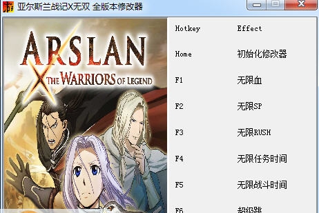 亚尔斯兰战记X无双八项修改器 v3.4