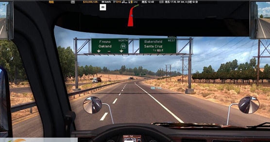 美国卡车模拟导航上移MOD v2.4