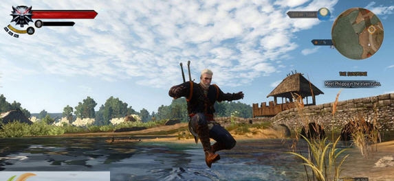 巫师3狂猎浅水中跳跃MOD v2.5