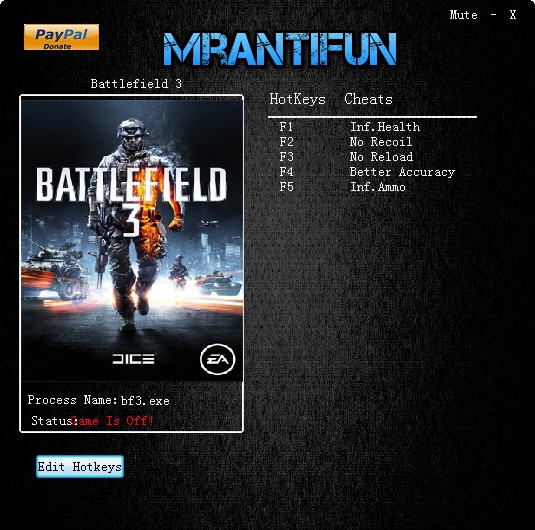 战地3五项修改器 v3.5