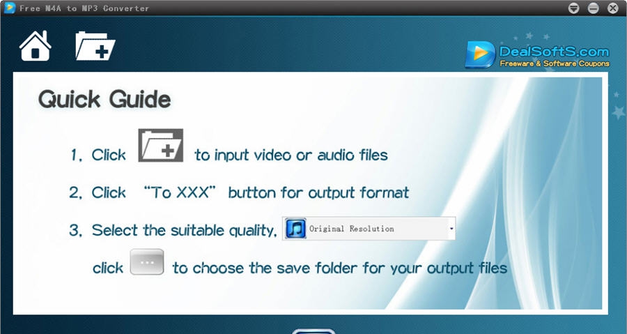 DealsoftsM4A转MP3转换器 v1.0.0.6