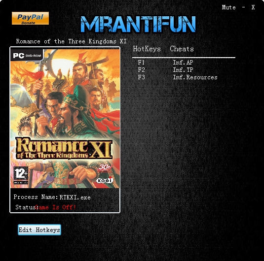 三国志11威力加强版三项修改器 v3.6