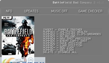 战地叛逆连队2八项修改器 v3.7