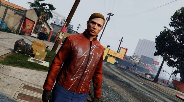 GTA5初代闪电侠Jay Garrick人物夹克MOD v2.5
