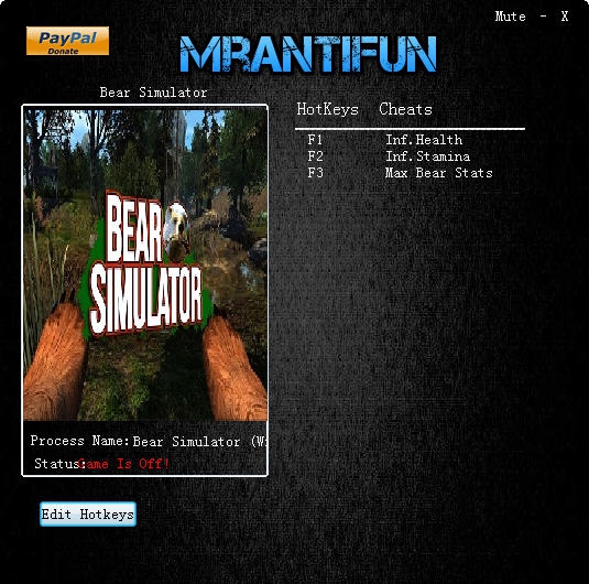 模拟野熊三项修改器 v2.5