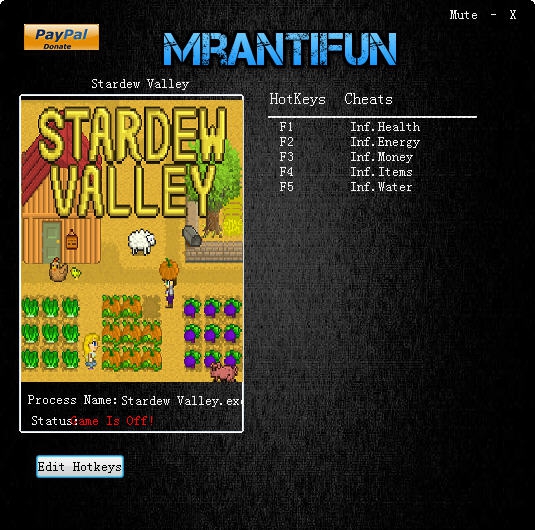 Stardew Valley五项修改器 v3.6