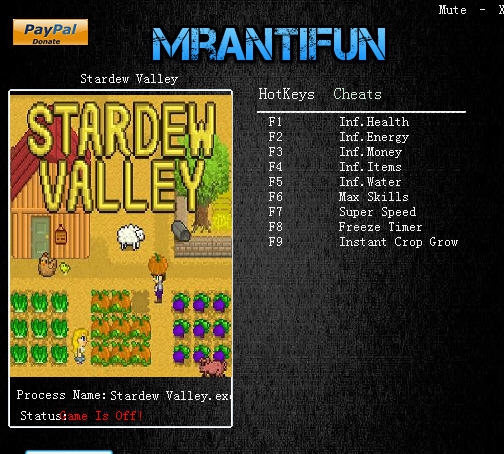 星露谷物语九项修改器 v3.7