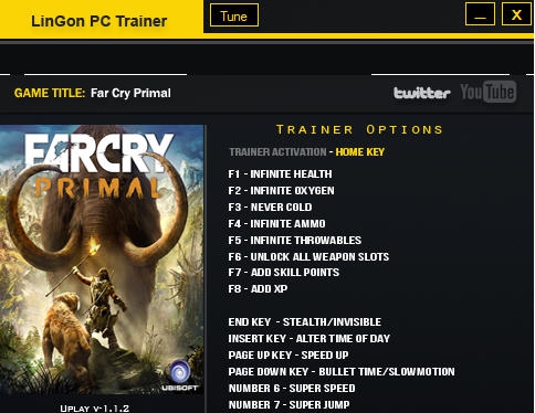 孤岛惊魂原始杀戮十八项修改器 v1.1.8