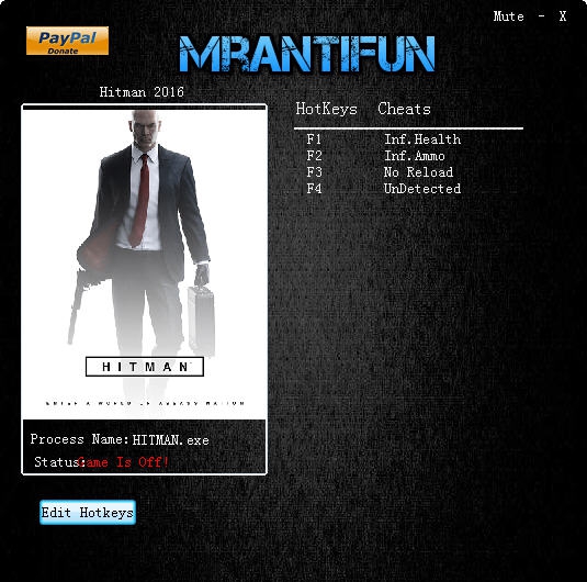杀手6四项修改器 v1.13.5