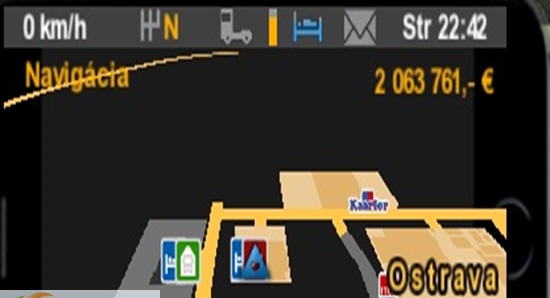 欧洲卡车模拟2苹果6S导航器mod v2.4