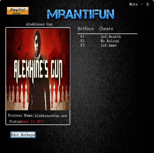 阿廖欣的枪三项修改器 v3.5