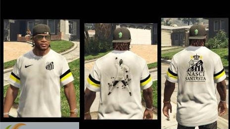 gta5桑托斯足球俱乐部球衣MOD v2.5