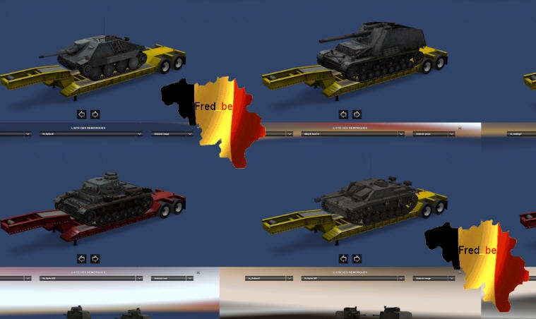 美国卡车模拟坦克世界拖车包MOD v2.3