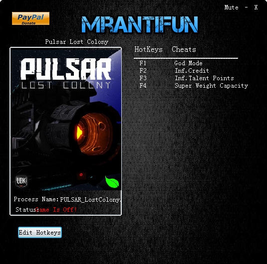 脉冲星失落的殖民地四项修改器 Beta6.7