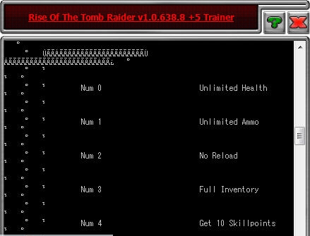 古墓丽影崛起五项修改器 v1.0.638.13