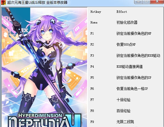 超次元海王星U战斗释放十项修改器 v1.6