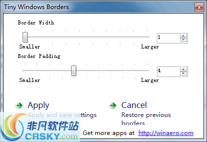 Tiny Windows Borders v2.5.7