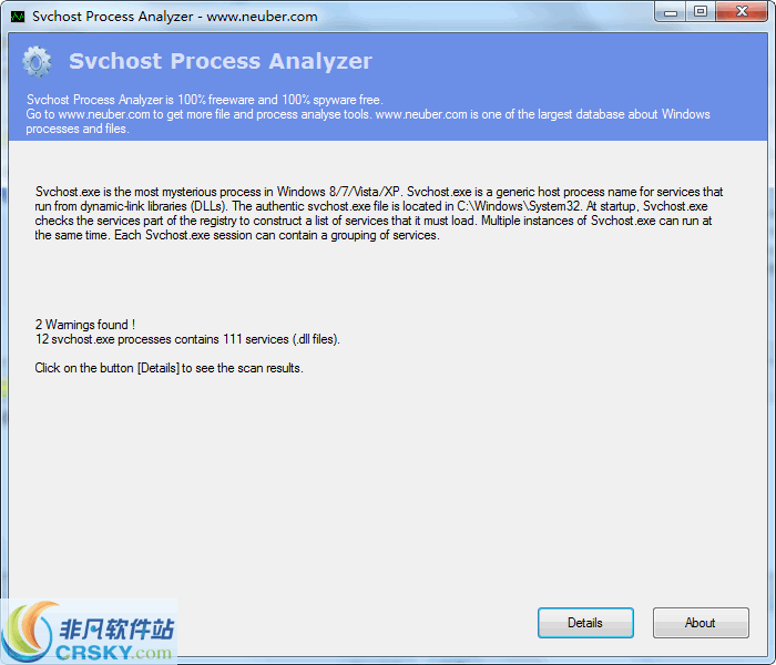 Svchost Process Analyzer v1.3.0.16