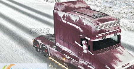 欧洲卡车模拟2斯堪尼亚T冬天皮肤MOD v2.3