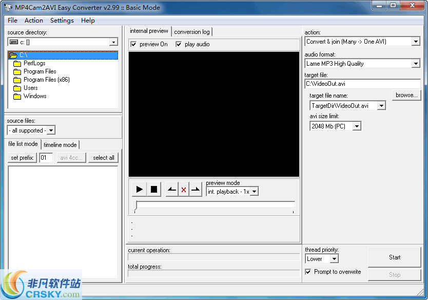 MP4Cam2AVI v2.104