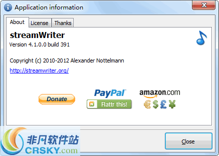 streamWriter v5.4.2.6