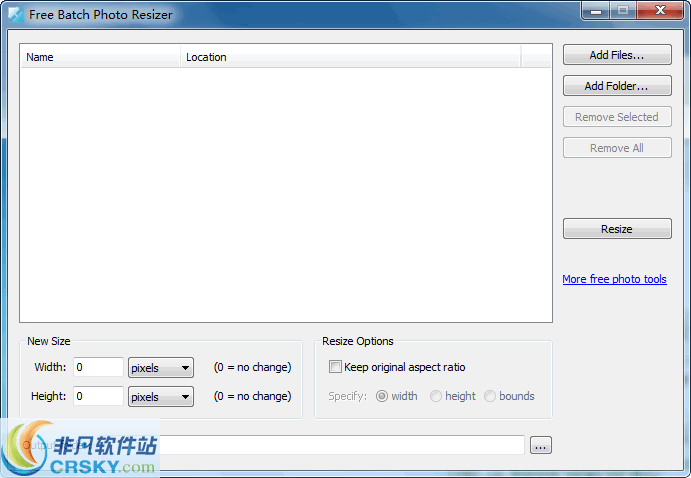 Free Batch Photo Resizer v2.4.9