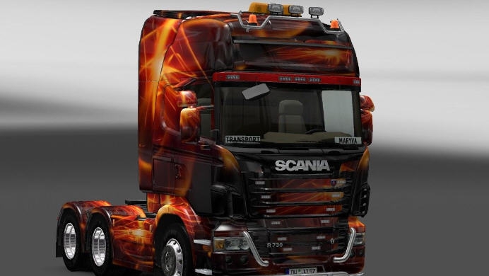 欧洲卡车模拟2斯堪尼亚卡车轮胎加钢钉MOD v2.3