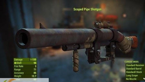 辐射4铁管霰弹枪MOD v2.4