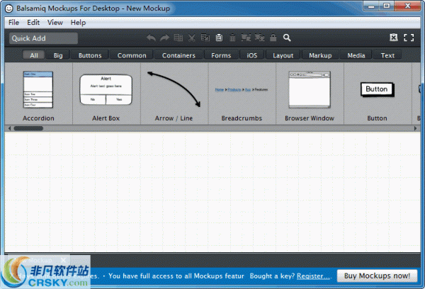 Balsamiq Mockups v3.999.7