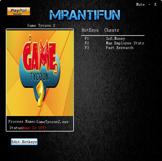 游戏工作室大亨2三项修改器 v3.5