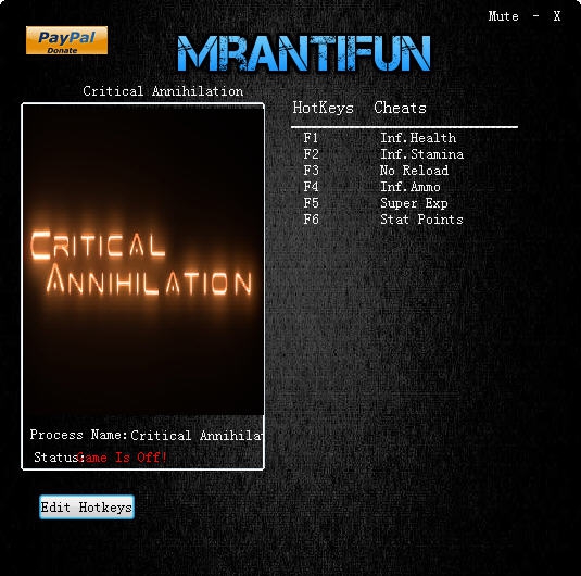 临界歼灭六项修改器 v3.4