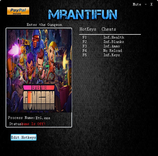 挺进地牢五项修改器 v3.7