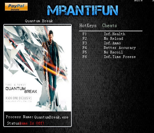 量子破碎六项修改器 v3.4