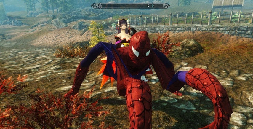 上古卷轴5天际蜘蛛侠坐骑MOD v2.6
