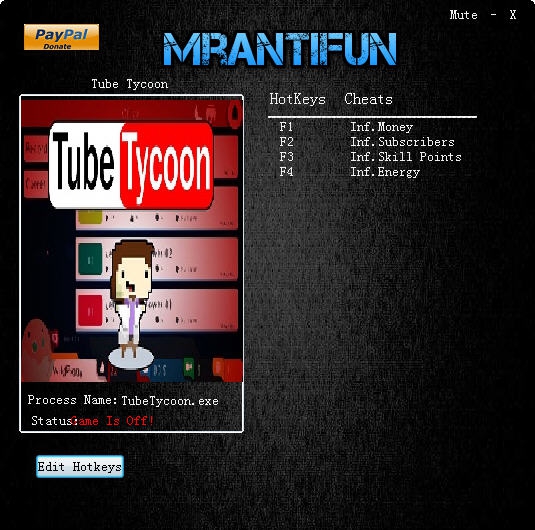 Youtube视频播主大亨四项修改器 v3.7