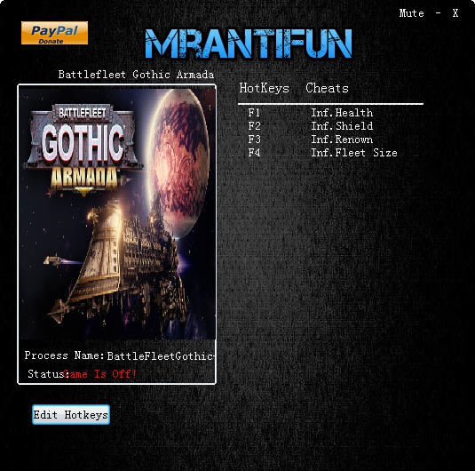 哥特舰队阿玛达四项修改器 v3.5