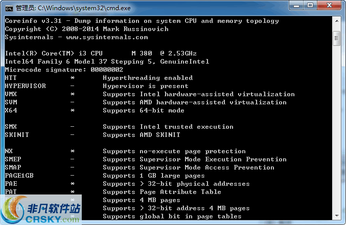 Coreinfo v3.38