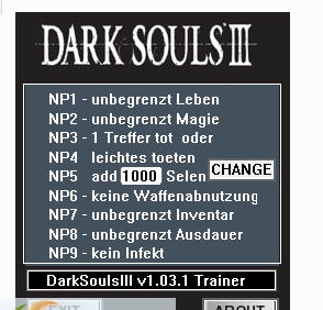 黑暗之魂3九项修改器 v1.03.9