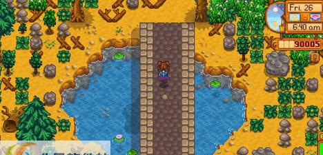 星露谷物语农场中心湖增添可行走大桥mod v2.4