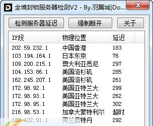 全境封锁服务器检测工具 v2.8