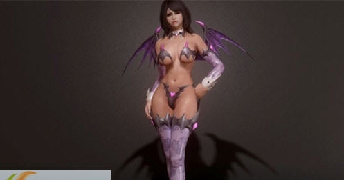 上古卷轴5天际性感紫色魅魔衣服MOD v2.6