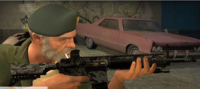 求生之路2迷彩HK416自动步枪MOD v2.4