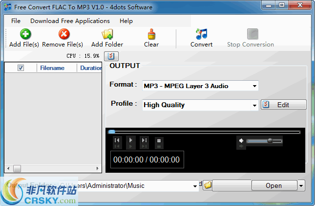 Free Convert FLAC To MP3 v1.7